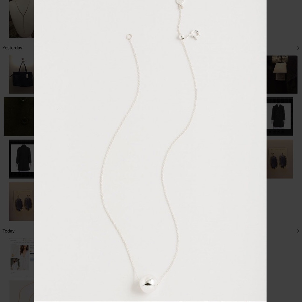 NWT Gorjana - Silver Adjustable Necklace - Picture 3 of 8